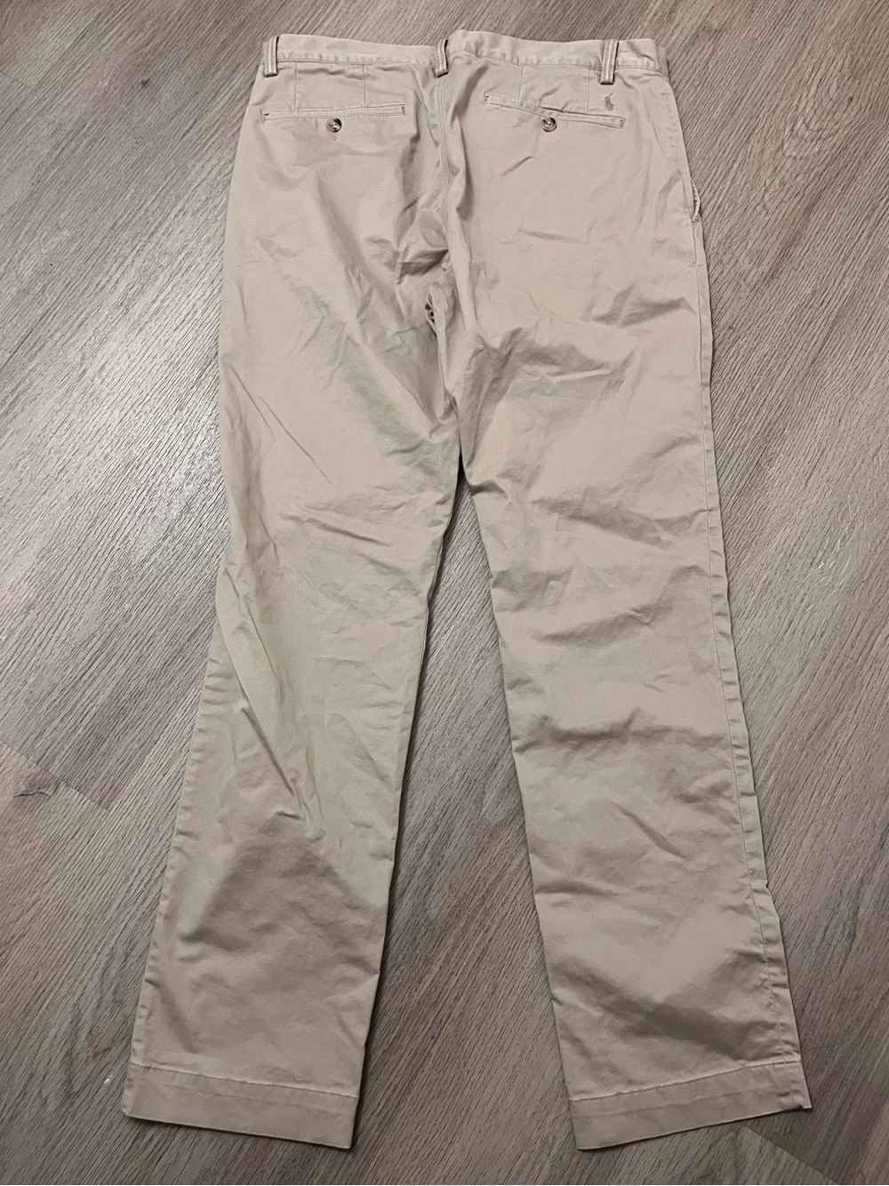 Polo by Ralph Lauren Khaki Straight Leg Chinos Stretch Cotton Twill 34x32